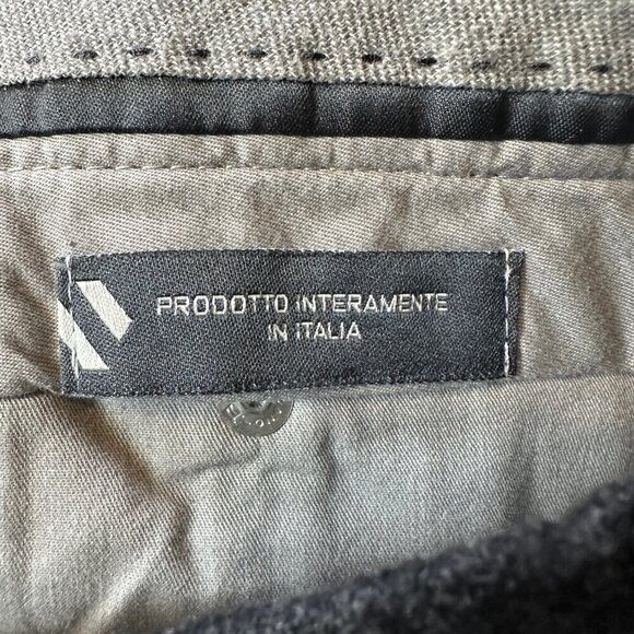 Vitale Barberis Canonico by Lawrence Covell 100% Wool Orange Stitching Pants - Picture 6 of 7